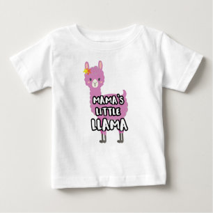 Matching Mother Daughter Mamas Little Llama Baby T-Shirt