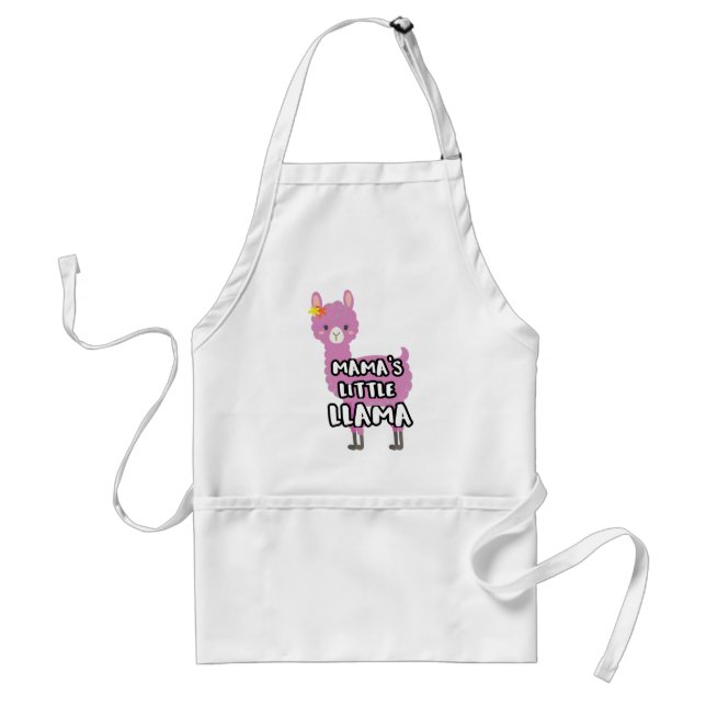 Matching Mother Daughter Mamas Little Llama Standard Apron (Front)
