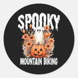 Matching Mountain Biking Halloween Family Costume  Classic Round Sticker