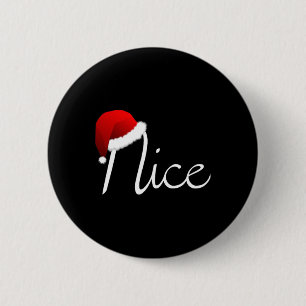Matching Naughty & Nice Nice List Christmas 6 Cm Round Badge
