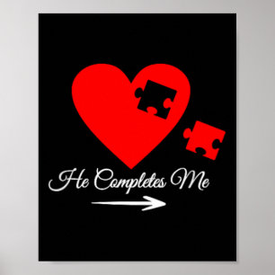 Matching Outfit Husbynd Wife Boyfriend Girlfriend Poster
