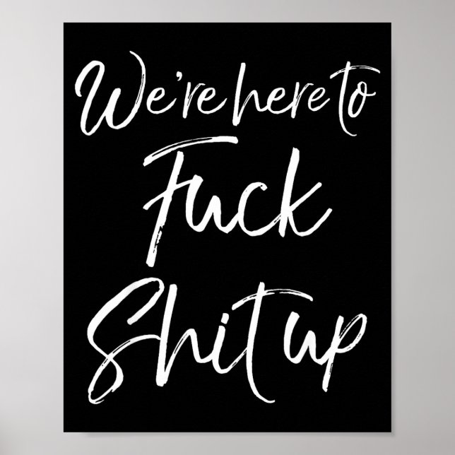 Matching Party For Couples We're Here To For Up  Poster (Front)