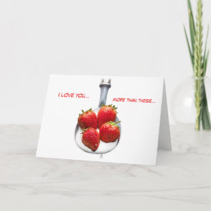 Matching Postcard/stamp. Strawberries and Cream Card