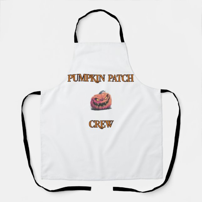 Matching Pumpkin Patch Crew For Family Trip Classi Apron (Front)