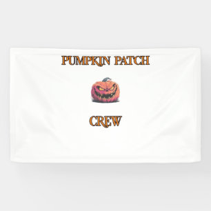 Matching Pumpkin Patch Crew For Family Trip Classi Banner