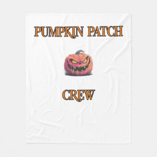 Matching Pumpkin Patch Crew For Family Trip Classi Fleece Blanket