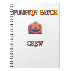 Matching Pumpkin Patch Crew For Family Trip Classi Notebook