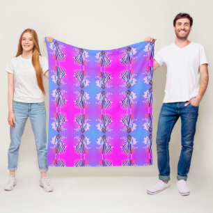 Matching purple pattern fashion design teen preppy fleece blanket