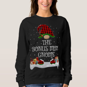 Matching Red Buffalo Plaid The Bonus-Mum Gnome Chr Sweatshirt