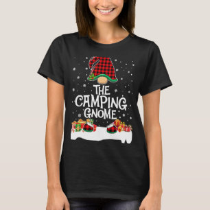 Matching Red Buffalo Plaid The Camping Gnome Chris T-Shirt