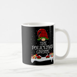 Matching Red Buffalo Plaid The Policeman Gnome Chr Coffee Mug