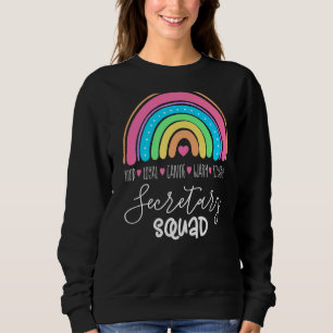 Matching Secretary Squad Or Team Back To School Ad Sweatshirt