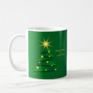 Matching Set Green Tree Change Name Coffee Mug