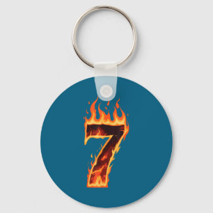 Matching Six Seven Flaming Ice Funny Meme 67 Coupl Key Ring
