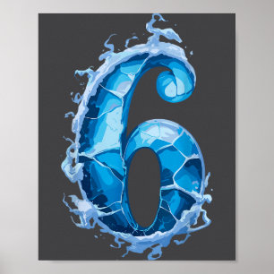 Matching Six Seven Flaming Ice Funny Meme 67 Coupl Poster