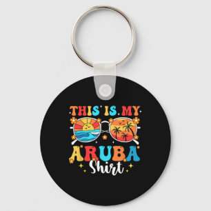 Matching Summer Family Vacation Beach Trip Aruba  Key Ring