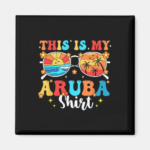 Matching Summer Family Vacation Beach Trip Aruba Magnet