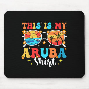 Matching Summer Family Vacation Beach Trip Aruba Mouse Pad