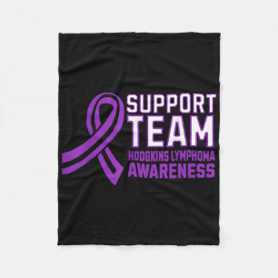 Matching Support Team Hodgkins Lymphoma Awareness  Fleece Blanket