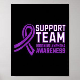 Matching Support Team Hodgkins Lymphoma Awareness Poster