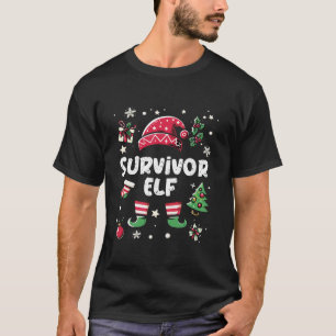 Matching Survivor Elf Family Christmas Costume Tee