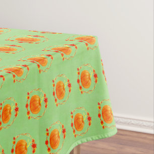 Matching Thanksgiving Watercolor Pumpkin 52" x 70" Tablecloth