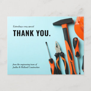 Matching Toolset Construction   Minimal Thank You  Postcard