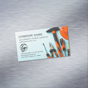 Matching Toolset   Handyman Construction Themed Magnetic Business Card