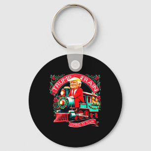 Matching Trump Train Coming To Town Trump 2024 Xma Key Ring