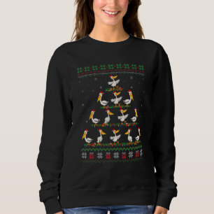 Matching Ugly Christmas Ornament Decor Pelican Bir Sweatshirt