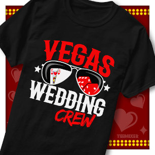 Matching Vegas Wedding Party Crew Bridal Group T-Shirt