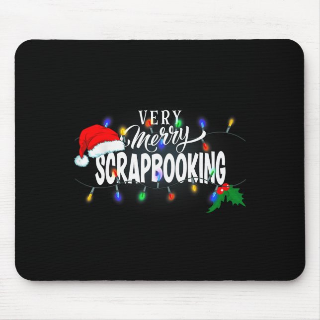 Matching Very Merry Scrapbooking Christmas  Mouse Pad (Front)