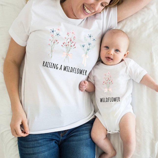 Matching wildflower mummy and baby T-Shirt (Creator Uploaded)