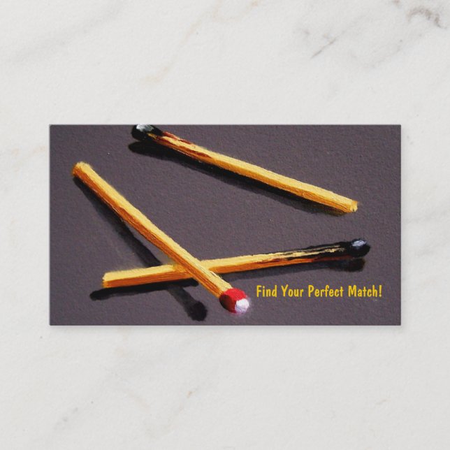 MATCHMAKER'S BUSINESS CARD: Three Matches Card (Front)