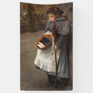 Matchstick Girl Poor Street Urchin Urban Poverty   Banner