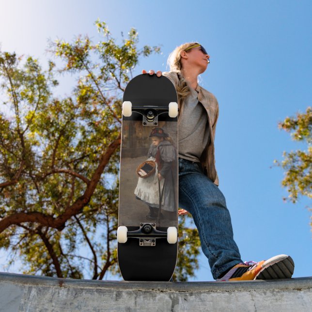 Matchstick Girl Poor Street Urchin Urban Poverty   Skateboard (Outdoor 1)