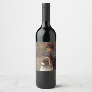 Matchstick Girl Poor Street Urchin Urban Poverty Wine Label