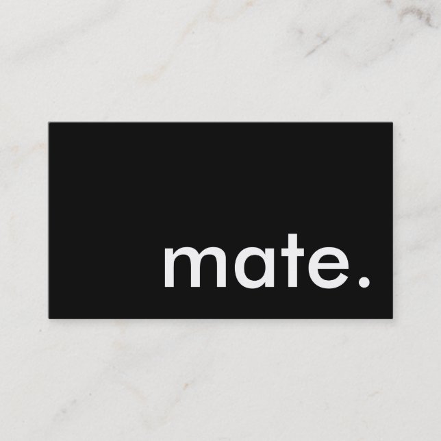 mate. business card (Front)
