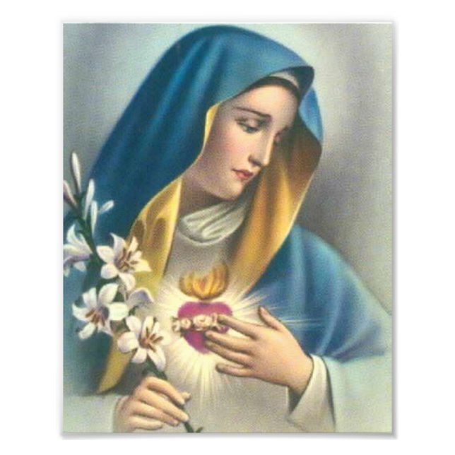 Mater Dolorosa Blessed Virgin Mary Catholic Photo Print (Front)