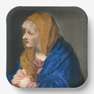 Mater Dolorosa (Virgin Mary) (Mother of Sorrows) Paper Plate