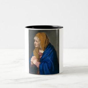 Mater Dolorosa (Virgin Mary) (Mother of Sorrows) Two-Tone Coffee Mug