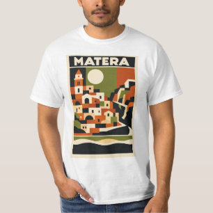 Matera Italy T-shirt Bauhaus Geometric Travel