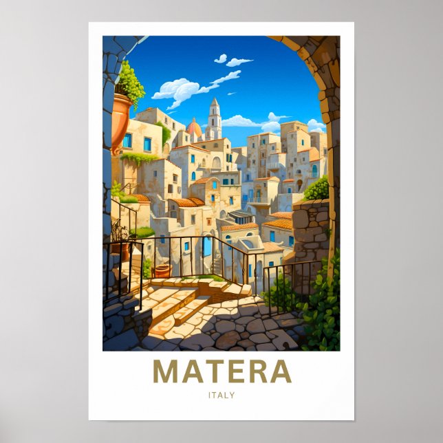 Matera Italy Travel Print (Front)