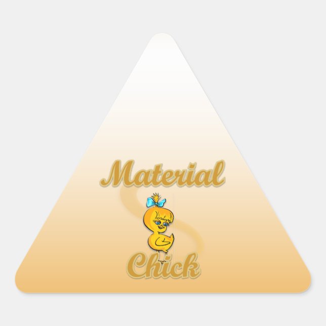 Material Chick Triangle Sticker (Front)