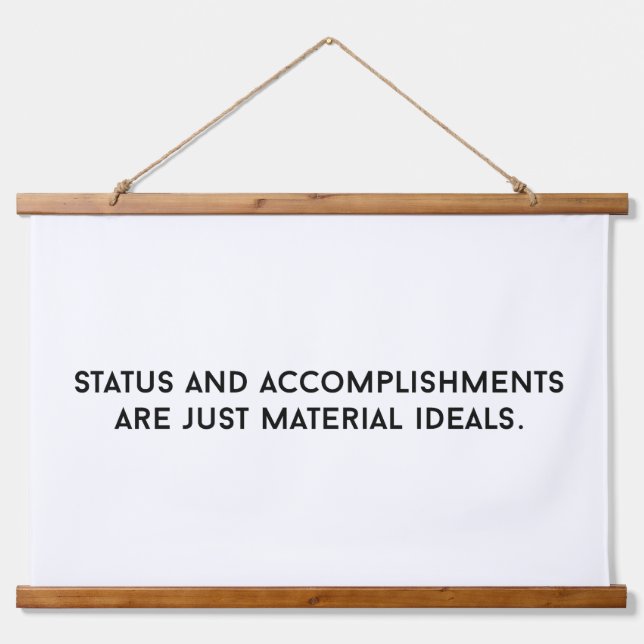 Material Ideals Wood Topped Wall Tapestry (Front)