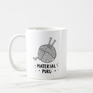 Material Purl Fabulous Knitting Pun Mug