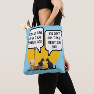 Materialism 101: The Cat Way Tote Bag