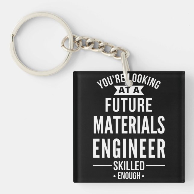 materials engineer gift key ring (Front)