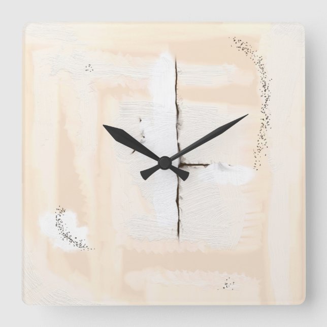 Materic two square wall clock (Front)