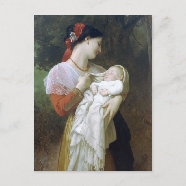 Maternal Admiration by William Adolphe Bouguereau Postcard (Front)
